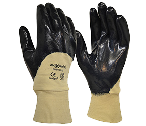 MAXISAFE GLOVES BLUE KNIGHT 3/4 COAT NITRILE XL 